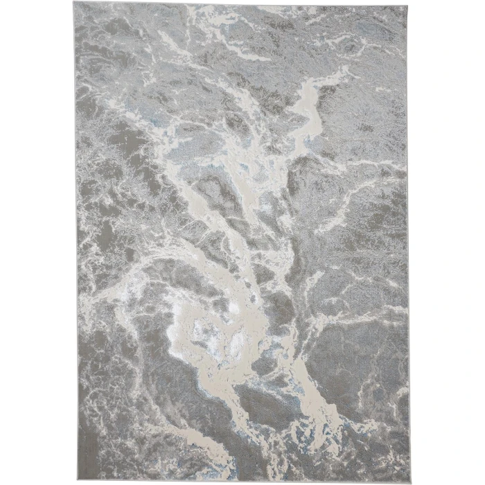 Feizy AZURE 3539F IN GRAY/BLUE 1' 8" X 2' 10" Sample Area Rug