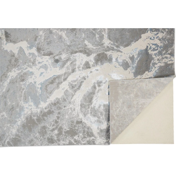 Feizy AZURE 3539F IN GRAY/BLUE 1' 8" X 2' 10" Sample Area Rug