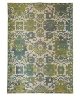 Feizy FOSTER 3758F IN GREEN/BEIGE 10' X 13' 2" Area Rug