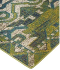 Feizy FOSTER 3758F IN GREEN/BEIGE 10' X 13' 2" Area Rug
