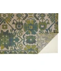 Feizy FOSTER 3758F IN GREEN/BEIGE 10' X 13' 2" Area Rug