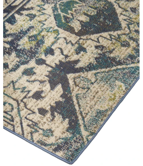 Feizy FOSTER 3760F IN GREEN/BEIGE 10' X 13' 2" Area Rug