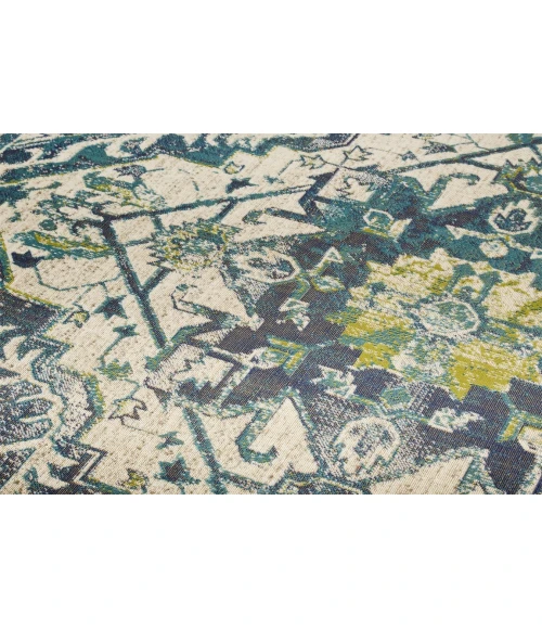 Feizy FOSTER 3760F IN GREEN/BEIGE 10' X 13' 2" Area Rug