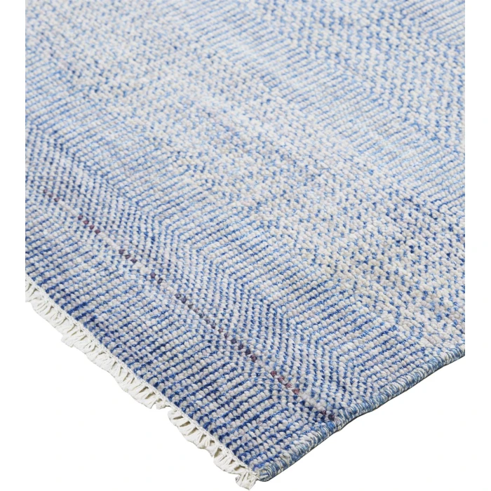 Feizy JANSON I6061 IN SILVER/NAVY 2' 6" X 10' Runner Area Rug