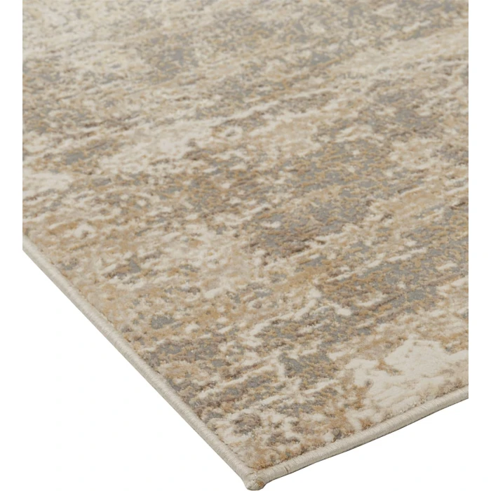 Feizy PARKER 3701F IN IVORY/GRAY 2' 1" X 3' Sample Area Rug