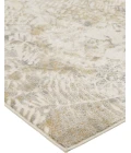 Feizy PARKER 3702F IN SILVER / IVORY 5' X 7' 6" Area Rug