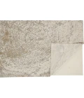 Feizy PARKER 3702F IN SILVER / IVORY 5' X 7' 6" Area Rug
