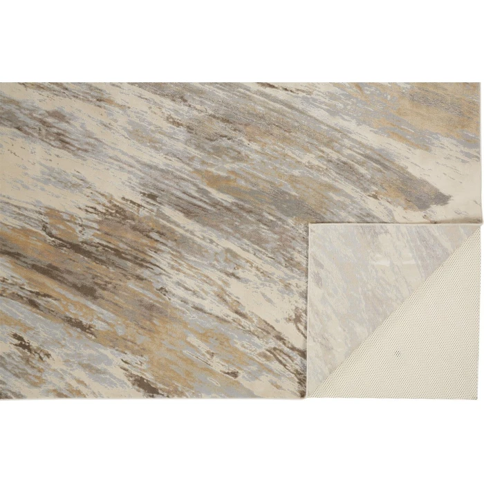 Feizy PARKER 3704F IN BEIGE/BLUE 5' X 7' 6" Area Rug