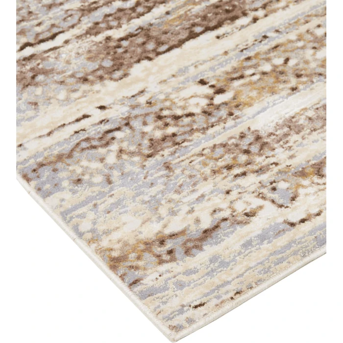 Feizy PARKER 3705F IN IVORY/GRAY 5' X 7' 6" Area Rug