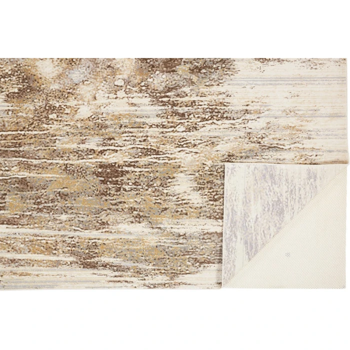 Feizy PARKER 3705F IN IVORY/GRAY 5' X 7' 6" Area Rug