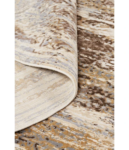 Feizy PARKER 3705F IN IVORY/GRAY 3' 9" X 5' 7" Area Rug