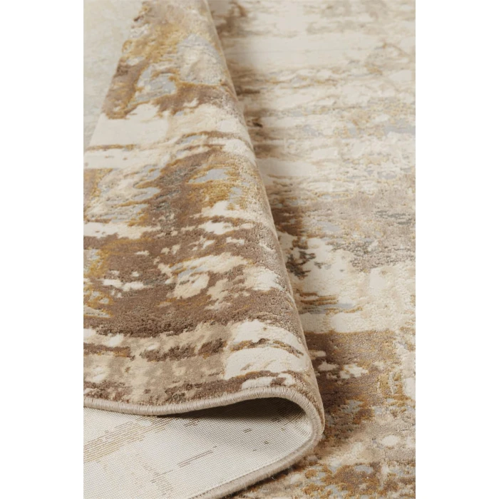 Feizy PARKER 3709F IN GRAY/BEIGE 2' 6" x 8' Runner Area Rug