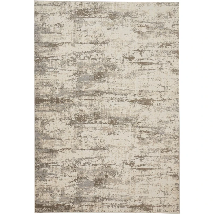 Feizy PARKER 3719F IN SILVER/BEIGE 2' 1" X 3' Sample Area Rug
