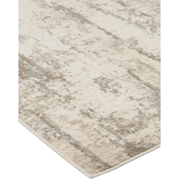 Feizy PARKER 3719F IN SILVER/BEIGE 2' 1" X 3' Sample Area Rug
