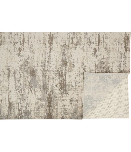 Feizy PARKER 3719F IN SILVER/BEIGE 10' x 14' Area Rug