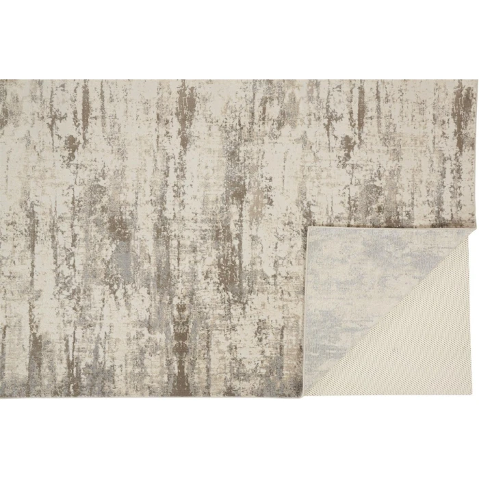 Feizy PARKER 3719F IN SILVER/BEIGE 2' 1" X 3' Sample Area Rug
