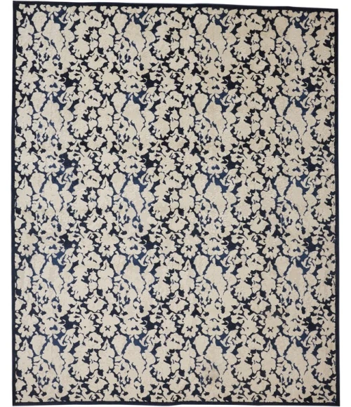 Feizy REMMY 3515F IN IVORY/BLUE 10' X 13' 2" Area Rug