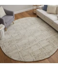 Feizy Truxel Tan/Brown T26T6040 8ft. x 8ft. Round Round Rug Rug