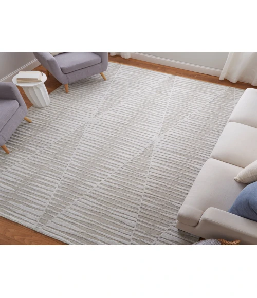 Feizy Elias IVORY/GRAY ELS69FVF 9 ft. X 12 ft. Rectangle Rug