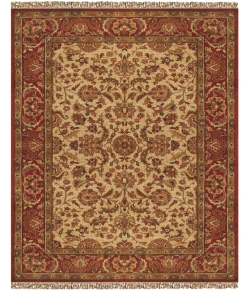 Feizy Edmonton Red/Tan/Brown 3556523F 9ft. x 9ft. Round Rug