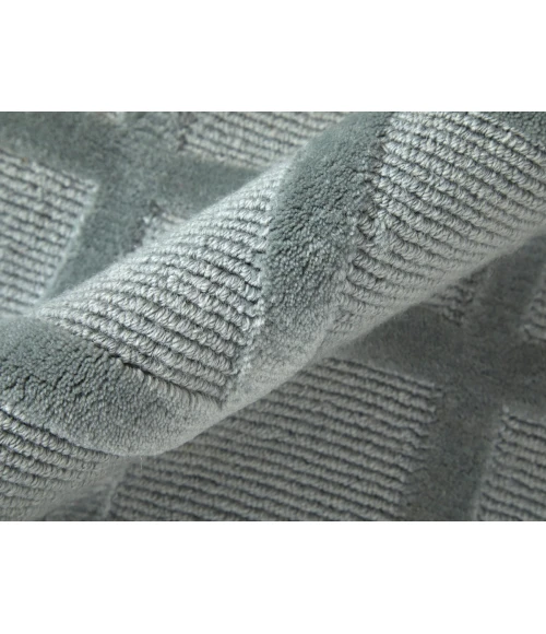 Feizy Channels AQUA 2877278F 5 ft. 6 in. X 8 ft. 6 in. Rectangle Rug