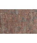 Feizy Conroe Luxe Abstract Hand-Knot Rug, Copper/Blue/Henna, 2ft x 3ft Accent Rug