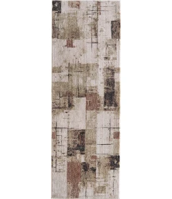 Feizy Pearson Ivory/Green/Brown PRS39STF 2ft.6in. x 7ft.3in. Rect. Rug