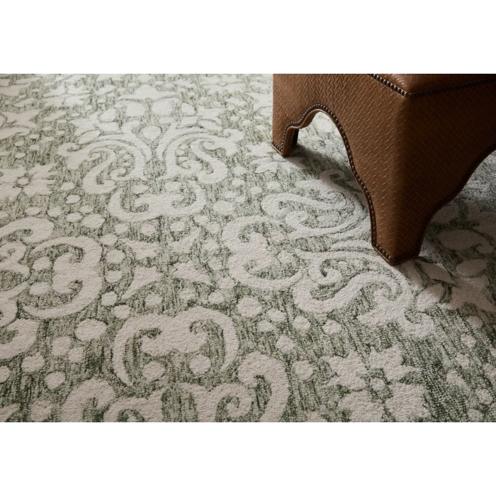 Feizy Belfort Ivory/Green 8698A28F 12 ft. X 15 ft. Rect. Rug