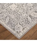Feizy Thackery Transitional Oriental Rug, Charcoal/Bone White, 5ft-6in x 5ft-6in Round
