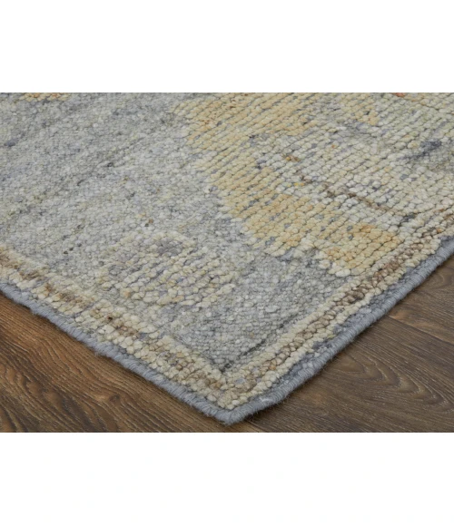 Feizy Grafton BLUE/GRAY GFT69FMF 5 ft. 6 in. X 8 ft. 6 in. Rectangle Rug