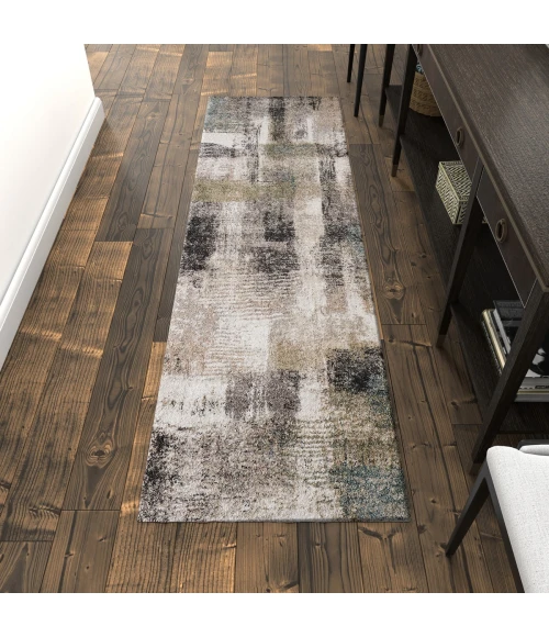 Feizy Skyview Gray/Taupe/Ivory SKV39Q9F 2 ft. 6 in. X 7 ft. 3 in. Rect. Rug