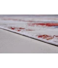 Feizy Cadiz Industrial Abstract, Gray/Red/Blue, 13' x 20' Area Rug