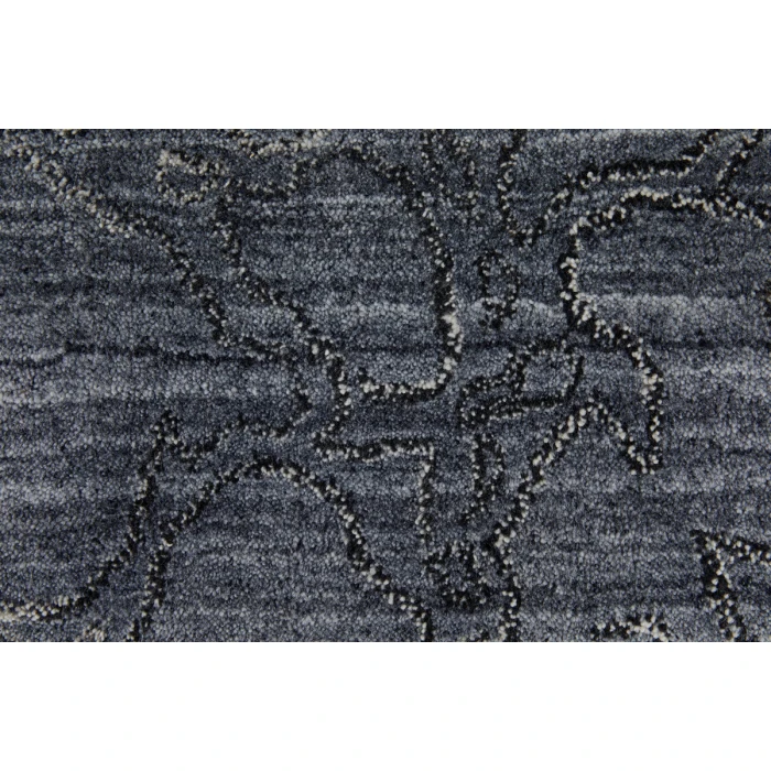 Feizy Whitton Industrial Abstract, Gray/Blue, 8' x 10' Area Rug