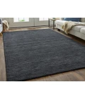 Feizy Luna BLACK 5798049F 9 ft. 6 in. X 13 ft. 6 in. Rectangle Rug