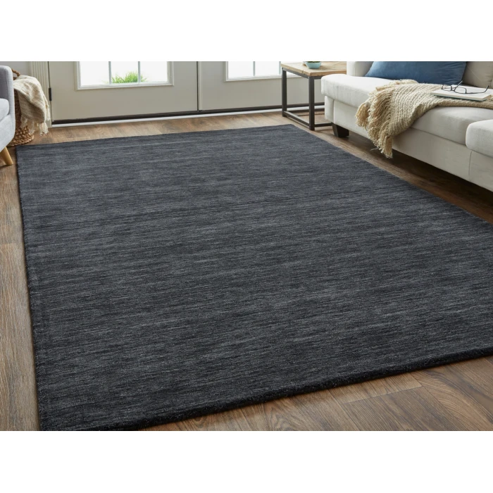 Feizy Luna BLACK 5798049F 9 ft. 6 in. X 13 ft. 6 in. Rectangle Rug