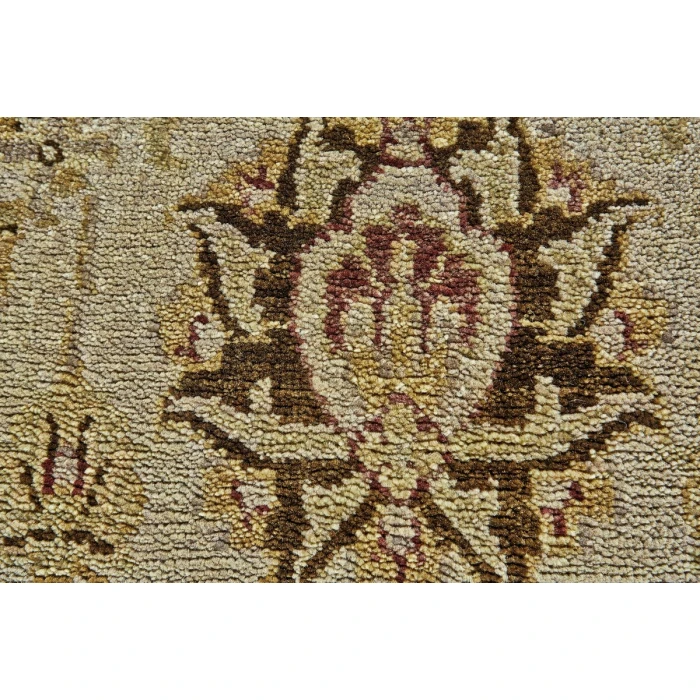Feizy Drake Classic Persian, Brown/Gold/Tan, 8' x 8' Round Rug