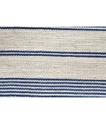 Feizy Duprine Casual Stripes, White/Ivory/Blue, 10' x 14' Area Rug