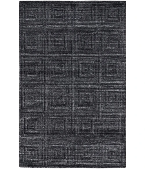 Feizy Redford Minimal Viscose Rug, Charcoal Gray/Gray, 5' x 8' Area Rug