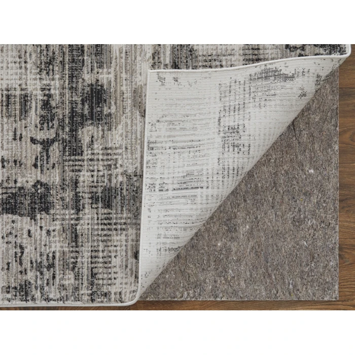 Feizy Sonora GRAY/IVORY SNR39NYF 5 ft. X 7 ft. 6 in. Rectangle Rug