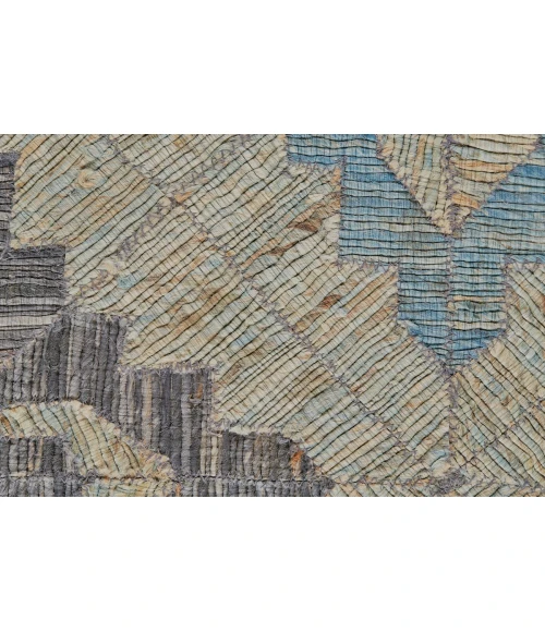 Feizy Bermuda Bohemian & Eclectic Geometric, Blue/Gray/Taupe, 5' x 8' Area Rug