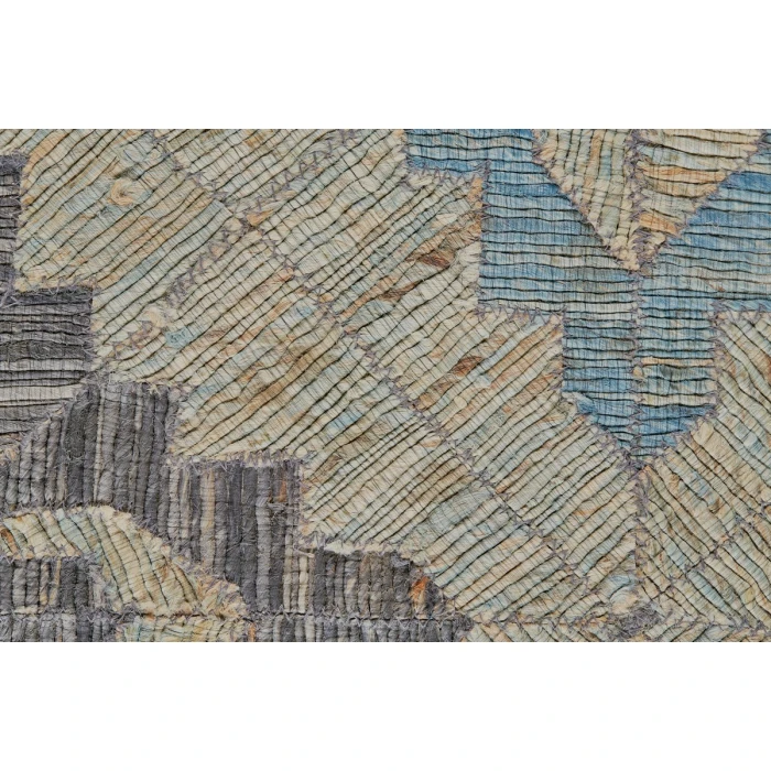 Feizy Bermuda Bohemian & Eclectic Geometric, Blue/Gray/Taupe, 5' x 8' Area Rug