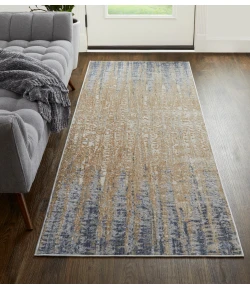 Feizy Laina 39G9F BLUE/BEIGE Area Rug 3 ft. X 10 ft. Runner