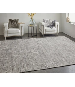 Feizy Whitton 8890F GRAY/IVORY Area Rug 2 ft. X 3 ft. Rectangle