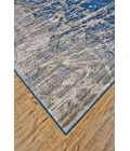 Feizy Milton Casual Abstract, Blue/Black/Gray, 10'-2" x 13'-9" Area Rug