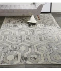 Feizy Micah Luxury & Glam Distressed, Gray/Taupe/Silver, 12' x 18' Area Rug