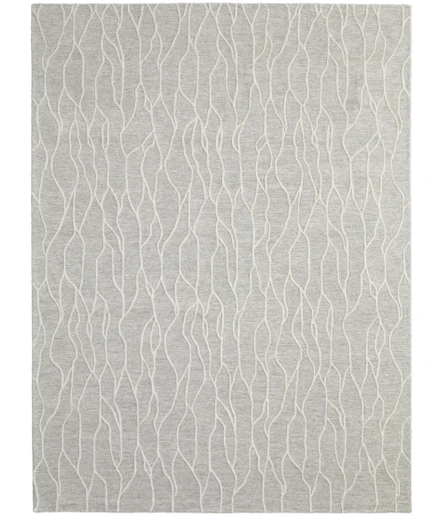 Feizy Enzo Casual Abstract, Taupe/Ivory, 9'-6" x 13'-6" Area Rug