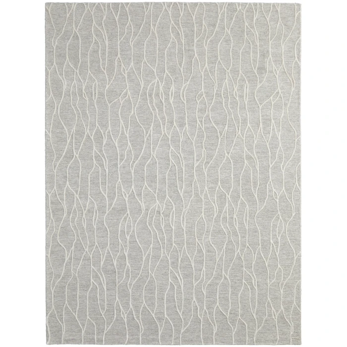 Feizy Enzo Casual Abstract, Taupe/Ivory, 12' x 15' Area Rug