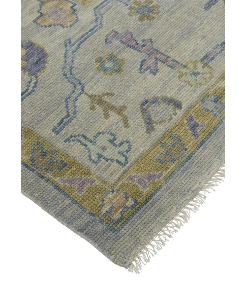 Feizy Karina Hand-Knotted Botanical Area Rug, Gray/Yellow, 5ft-6in x 8ft-6in