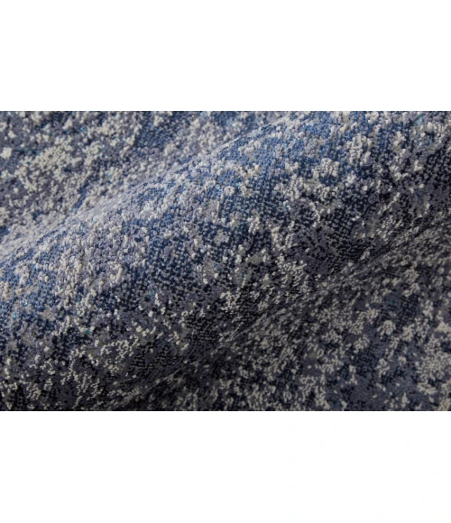 Feizy Astra Industrial Abstract, Ivory/Blue, 12' x 15' Area Rug