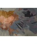 Feizy Dafney Casual Floral & Botanical, Gray/Blue/Orange, 3'-6" x 5'-6" Area Rug